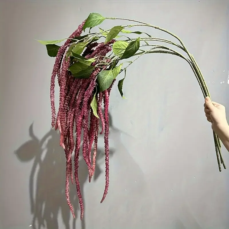 1Pcs Elegant High-Quality Artificial Hanging Vine Foam Berry Artificial Rubber Flower Decor Home Wedding Versatile Faux Floral