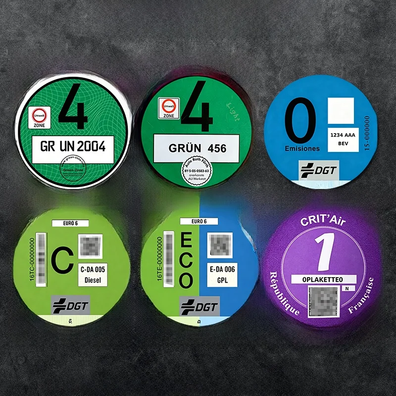 Eco-Friendly Car Decoration Stickers Static Cling Glass Yearly Inspection Label Vehicle Body Decor Auto Accessories