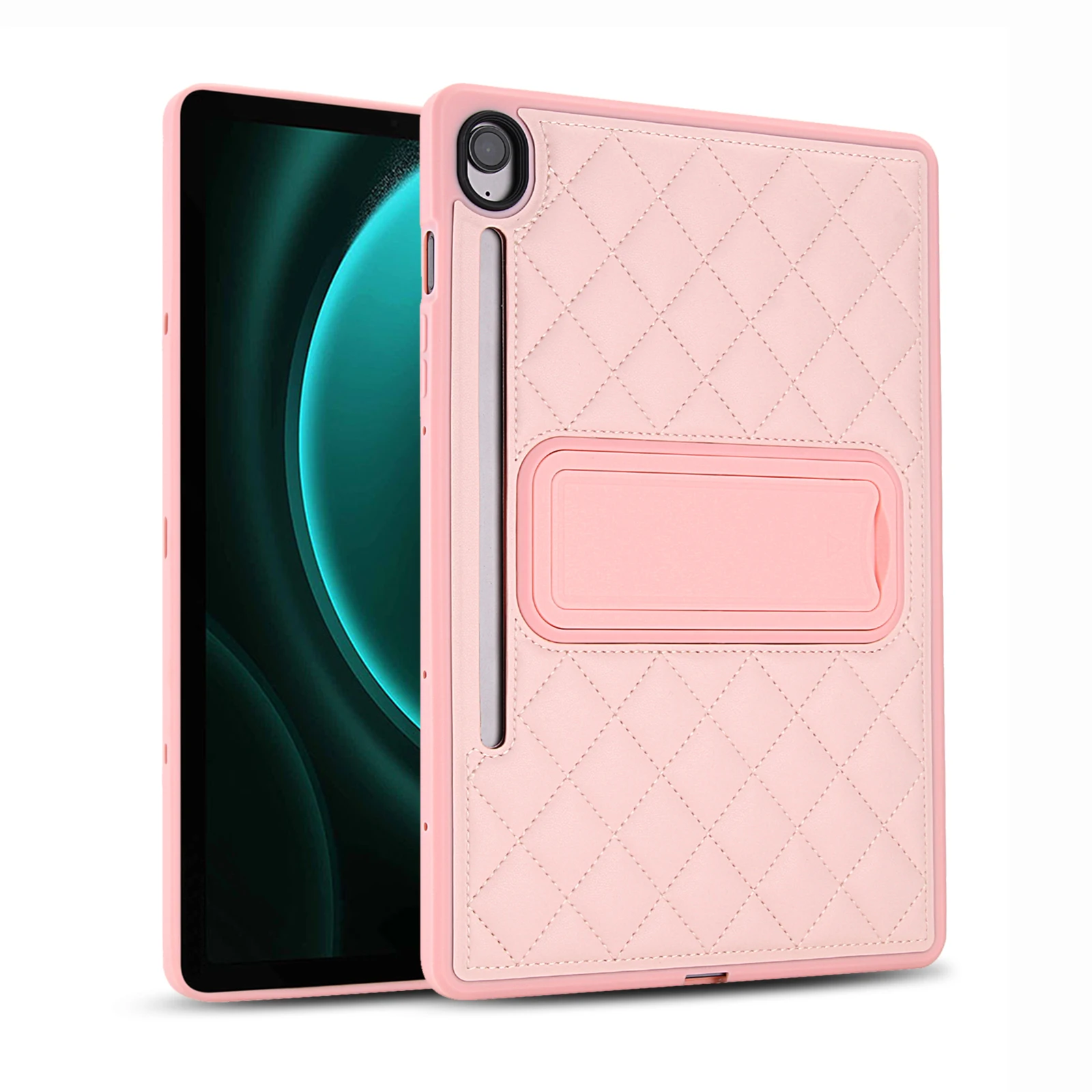 

Luxury Leather For Samsung Tab Stand Case S10 Lite S9 FE S6 Lite A11 A9 Plus FE A8 A7 Lite Case Kickstand Cover