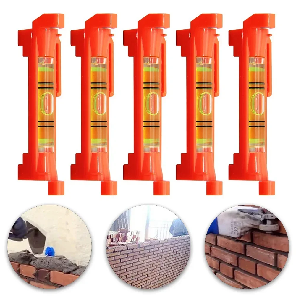 5pcs Line Hanging Bubble Level Gradienter For Buildings Construction String Level Mini Horizontal Bubble Levels Tools