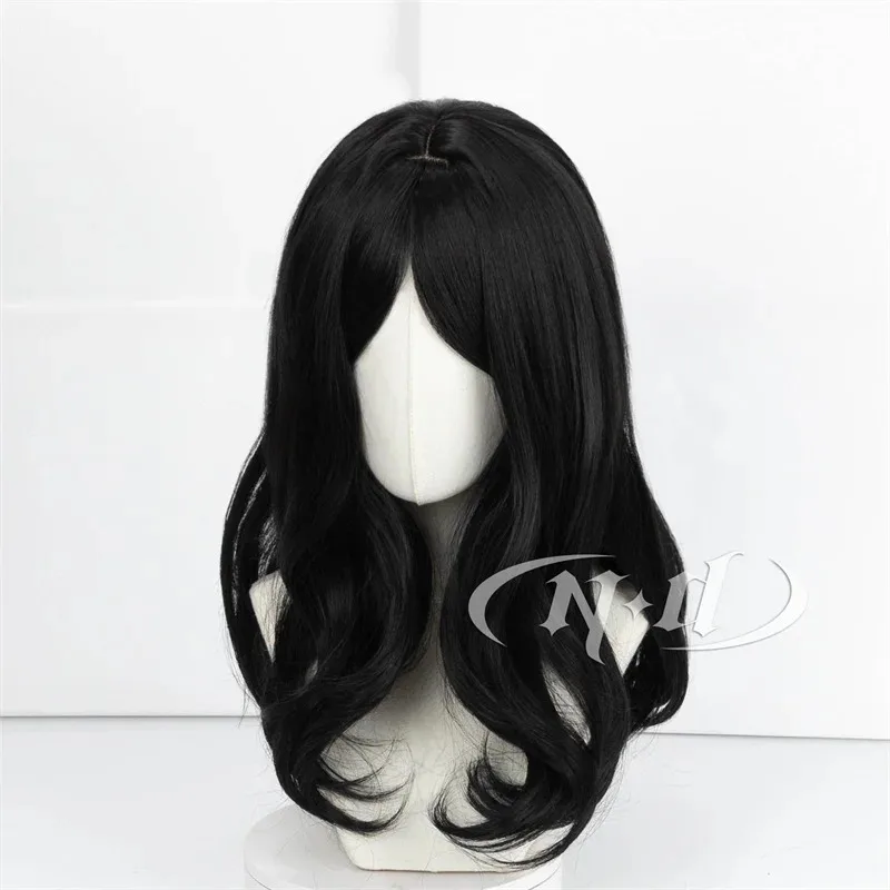 CyND Pieck Finger شعر مستعار كوسبلاي أنيمي هجوم على تيتان كوسبلاي شعر أسود طويل لحفلة الهالوين أزياء هاي الاصطناعية