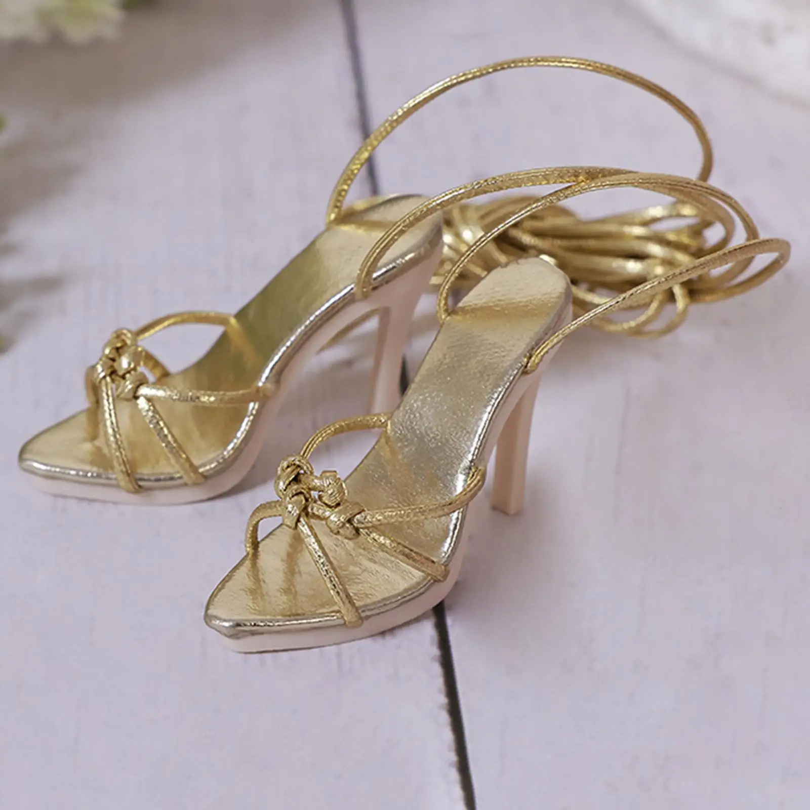 Female Doll Model High Heel Shoes 1/4 Scale Miniature Sandals for Action Figure Collectible Accessories