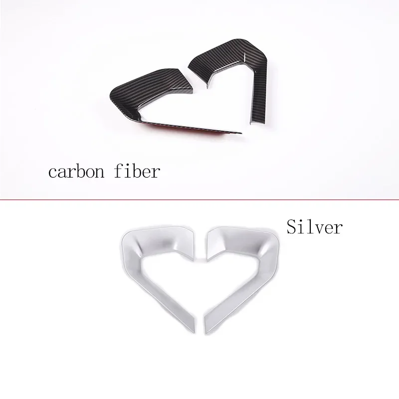 ABS Central Decoration U Shape Frame Cover Trim Silver Fit For Land Rover Range Rover Evoque 2012-2016 2017 2018