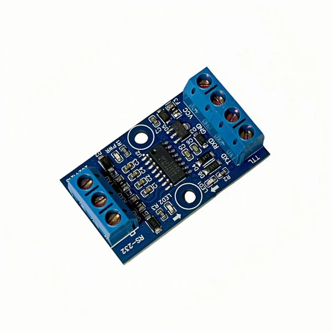 High performance TTL to RS-232 communication converter module - compatible with 3.3/5V high-speed and wide power supply