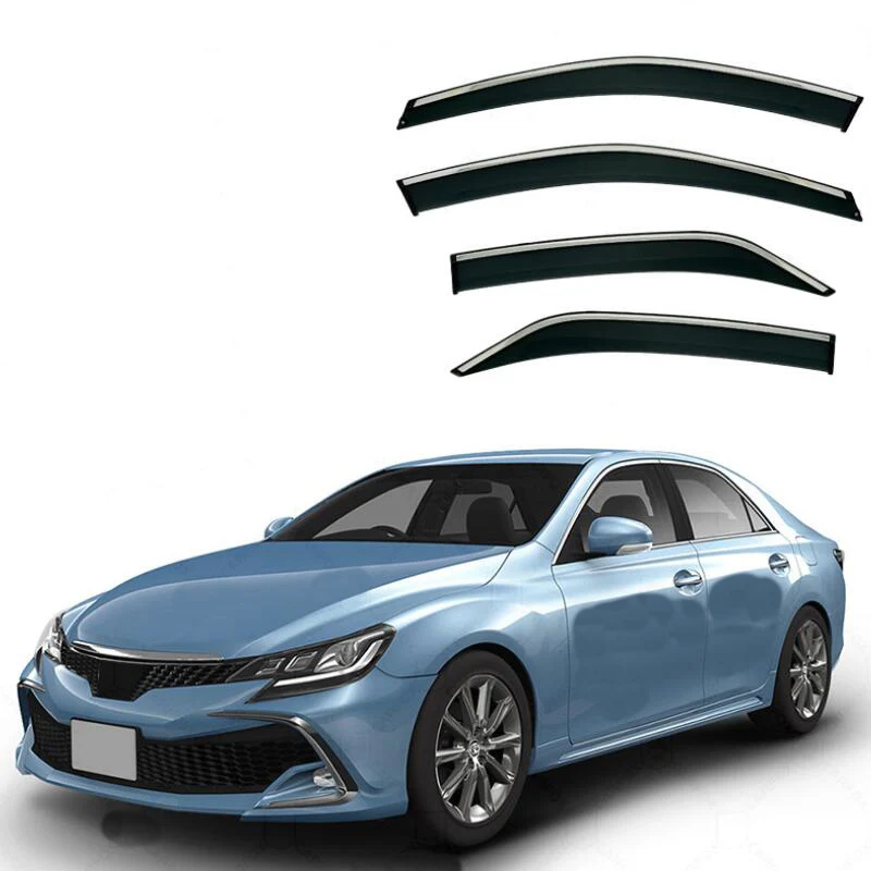 Window Visor Side Window Deflector For Toyota Mark X 2004 2005 2006 2007 2008 2009 2010 2011 2012 2013 2014 2015 2016 2017 -2020