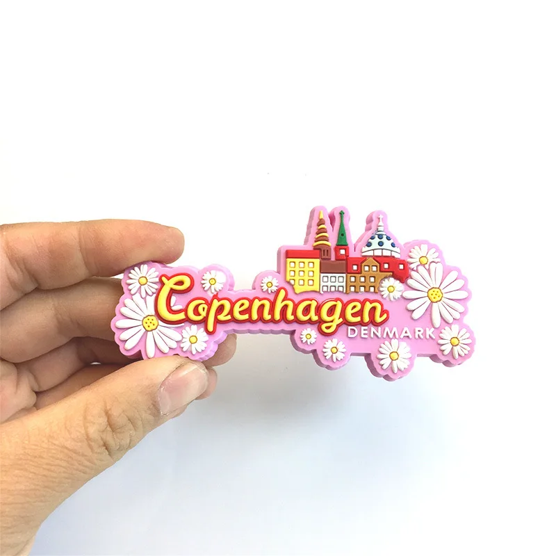 كوبنهاغن، الدنمارك، الخشب الربيع أقحوان الإبداعية سيليكون مغناطيس الثلاجة عالية القيمة رائعة تحصيل ديكور المنزل #2