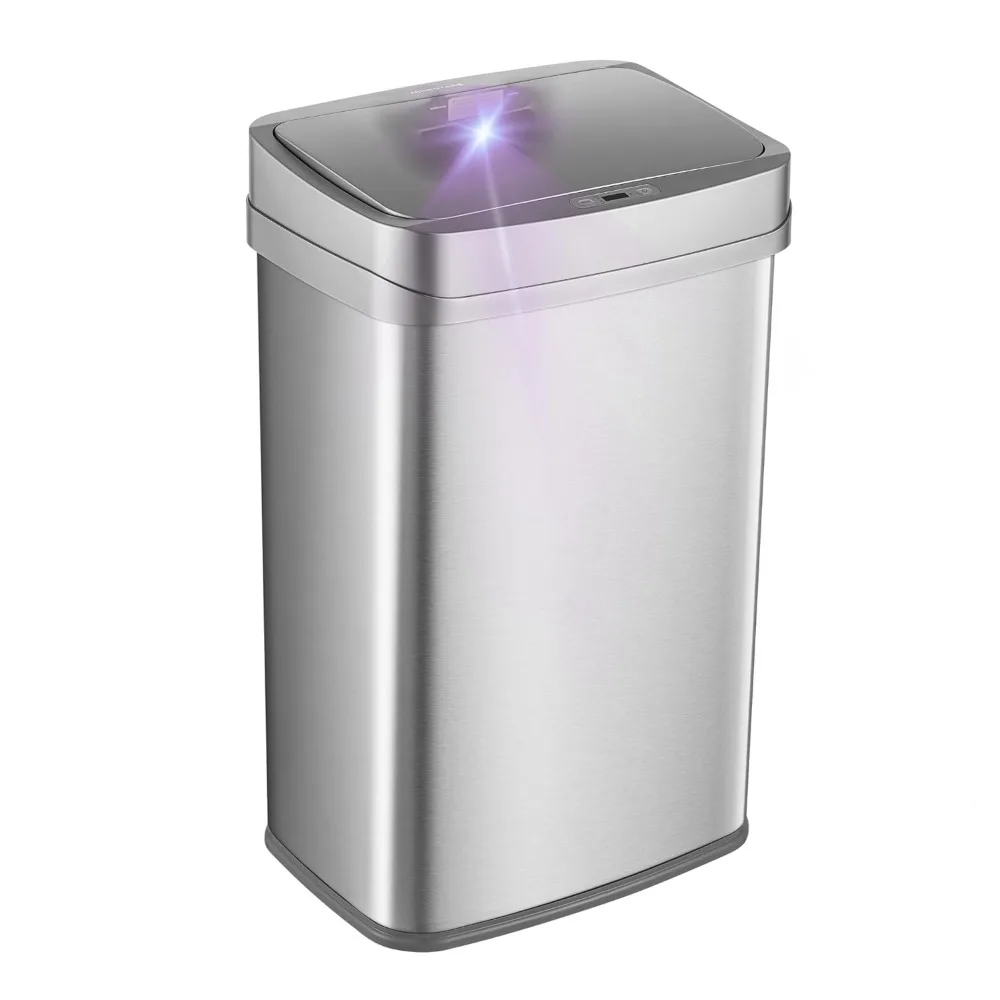 

Nova Series 13 Gallon Odor Elimating Automatic Kitchen Trash Can Automatic Odor Control Motion Sensor Garbage Bin, 50 Liter Sma