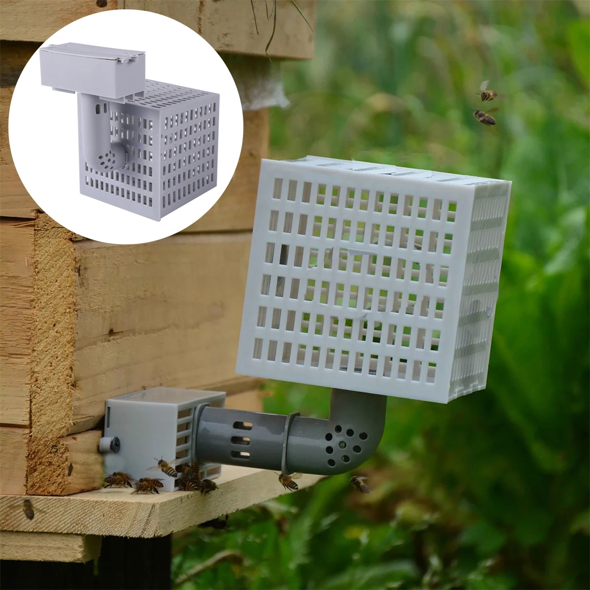 1 set Fully Automatic Bee Divider Multifunctional Bee Queen Anti-Escape Frame  Partition Queen Bee Collector Beekeeping Supplies