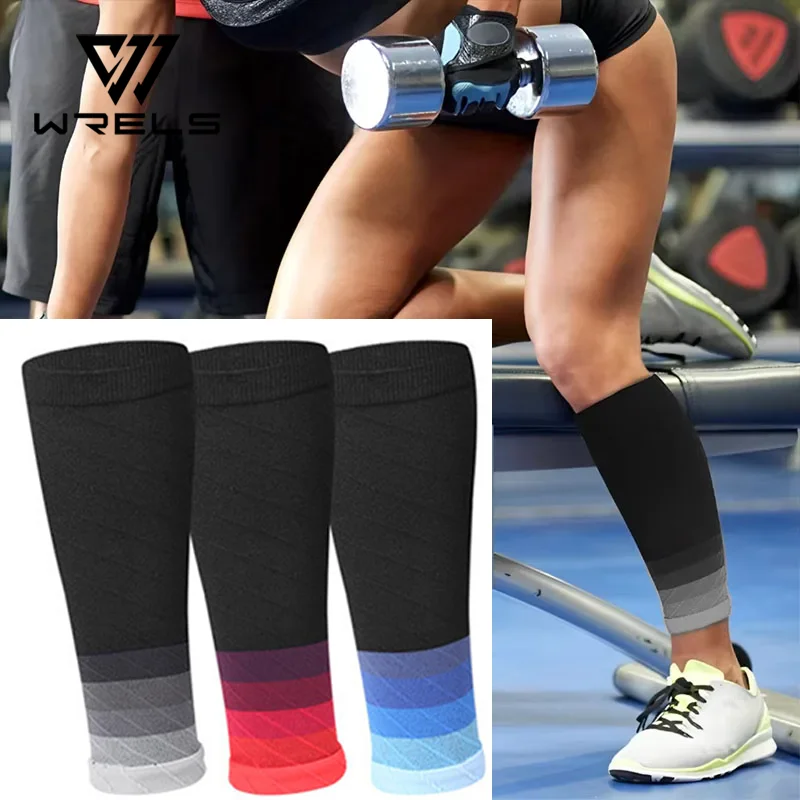 

Компрессионные спортивные носки для поддержки икроножных мышц, нейлоновые леггинсы для ночного бега, тонкие носки для мужчин, длинные компрессионные чулки для активного отдыха и бега