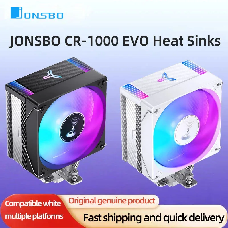 

Кулер для процессора Jonsbo CR1400 EVO с воздушным охлаждением, 13 поколение, вентилятор для процессора настольного компьютера am5, белый, 1700