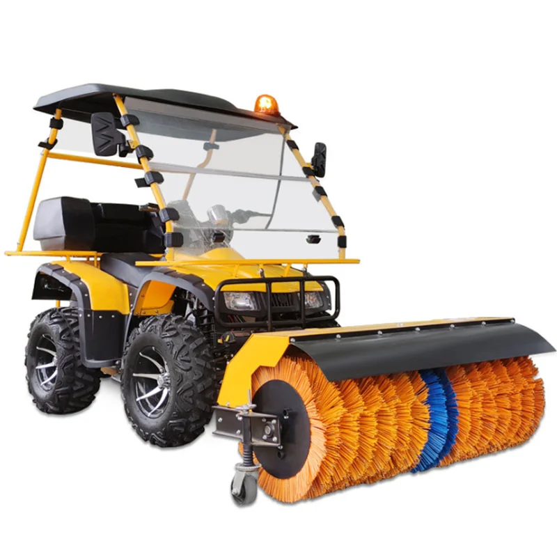 ATV snow removal machine, vehicle-mounted snow removal equipment, suitable for farm roads and outdoor cleaning