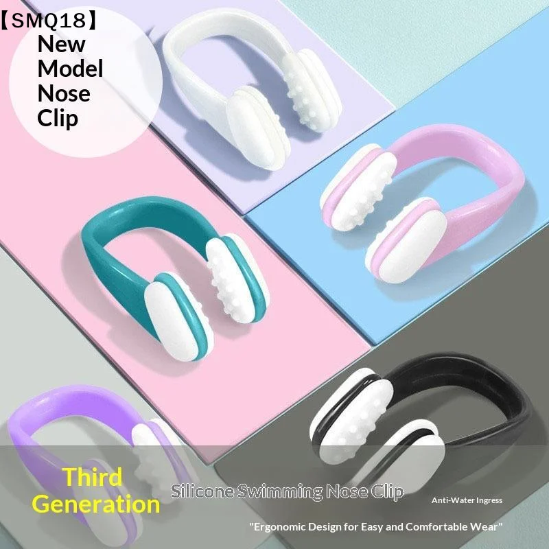 Swimming Nose Clips Ilicone Swimming Nose Plugs Waterproof Clamp Diving Nose Clip For Boys Girls Kids Adult Unisex Beginner【SMQ】