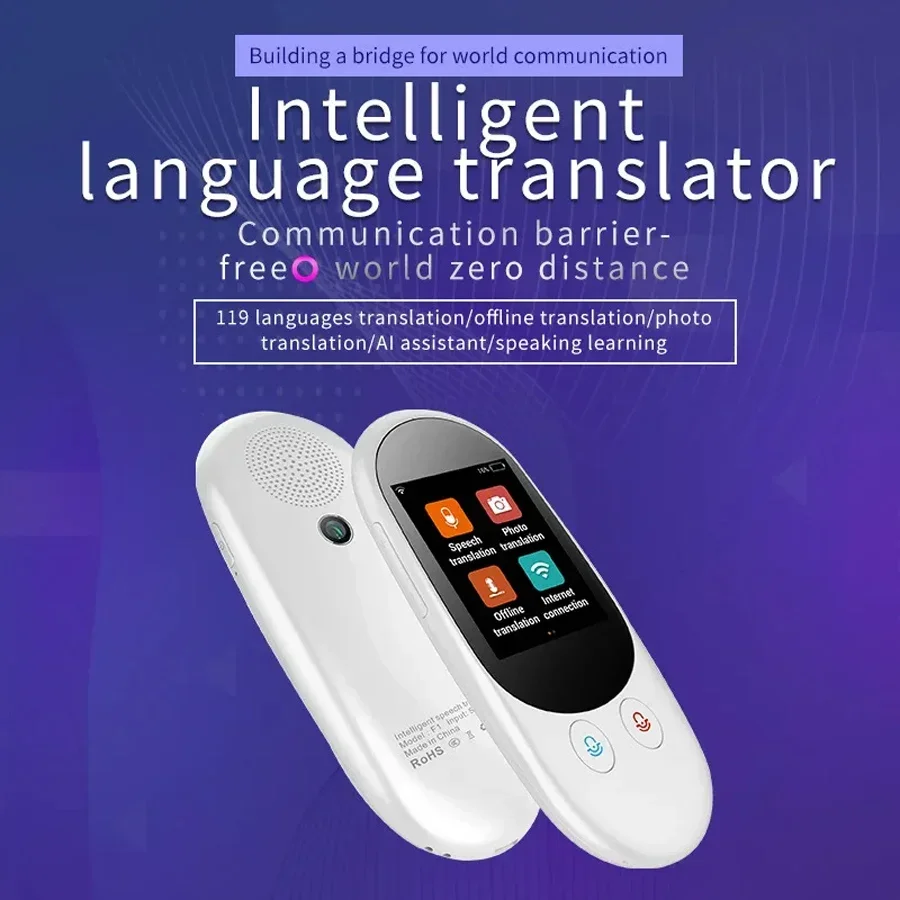 Offline F1 Smart Instant Voice Translator Supports 126 Languages Real Time Multi-Languages 1GB+4GB Portable Translation Tool