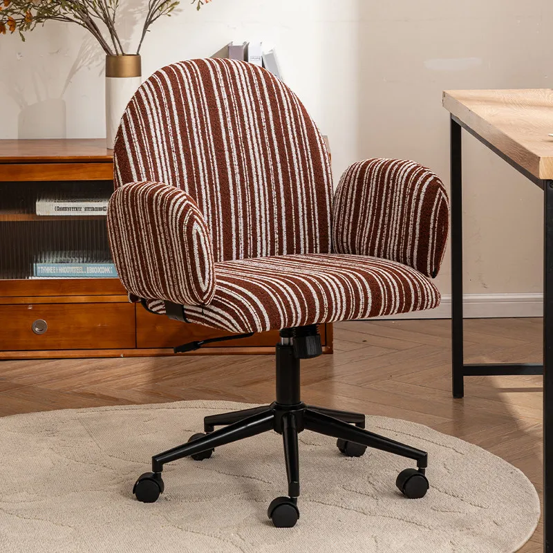Vintage Designer Office Chair Cylinder Casters Revolving Ergonomic Computer Chair Relaxing Cozy Silla De Escritorio Playseat