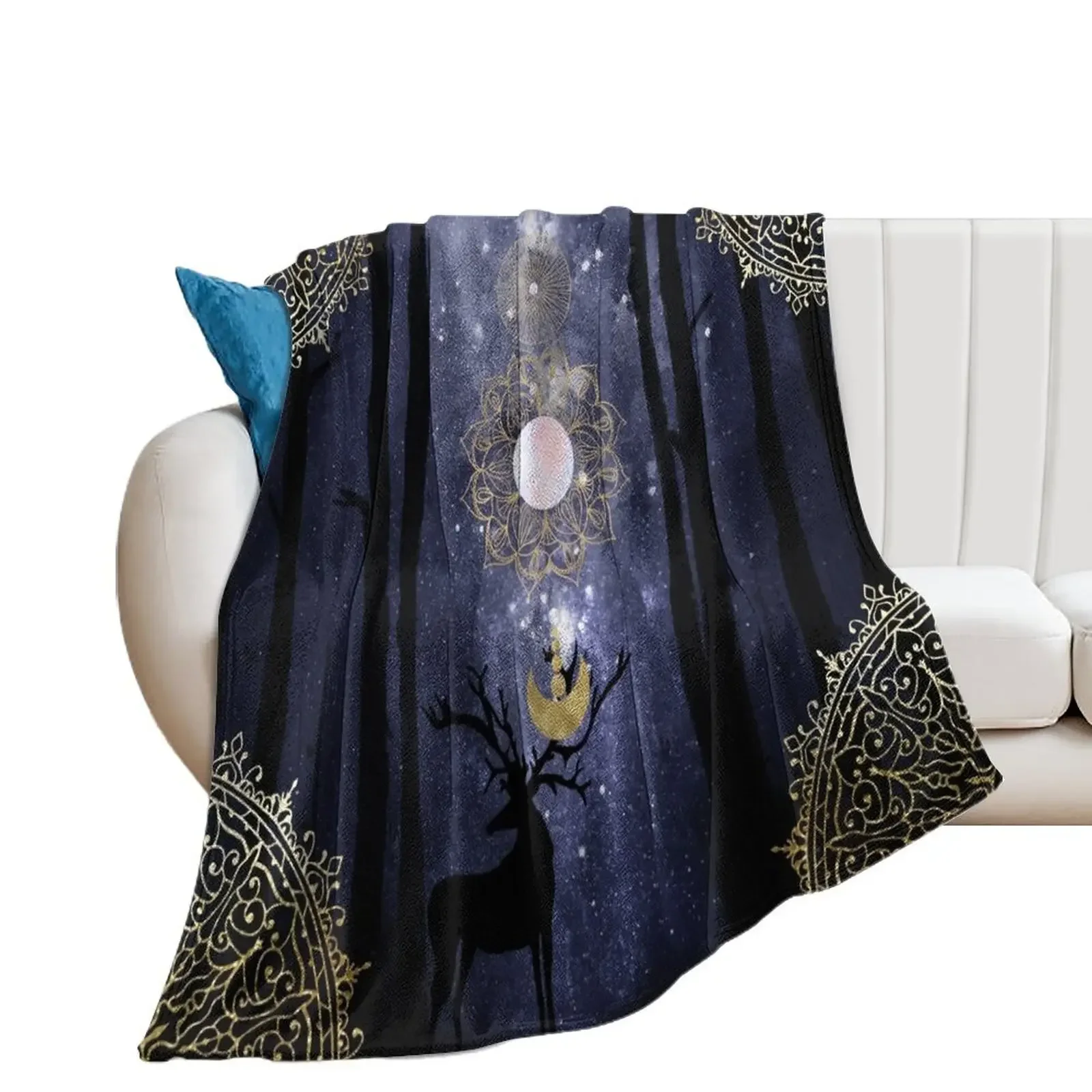 Magick Night Throw Blanket Thins Furry Flannel Fabric Blankets