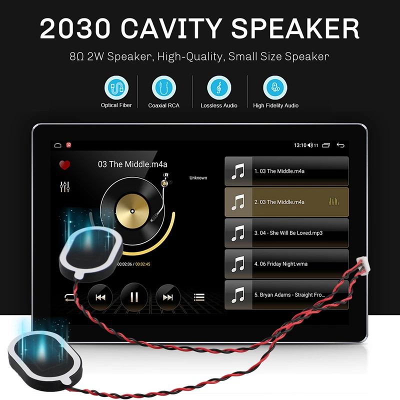 Haut-parleur à connecteur 4 broches PH1.25, haut-parleur de chambre 2030, 8 Ω 2W, qualité des aigus, mini haut-parleur utilitaire portable