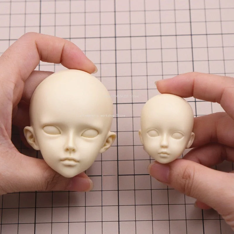 Q Style Mold  Human Face Mold Silicone Drop Glue Soft Clay Anime Handmade DIY Handicrafts Cartoon Character BJD Doll Face Mold
