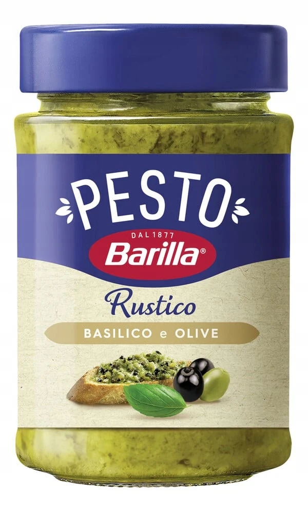 Pesto Basilikum und Rustico Olive 200g - Barilla