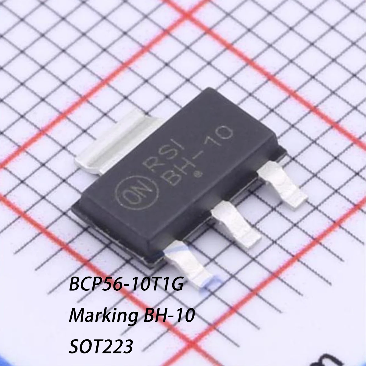 10PCS BCP56-10T1G Marking BH-10 BH-1O SOT-223 NEW Original NPN Silicon Epitaxial Transistor Triode BJT 1.5W 80V 1A BCP56-10T1G