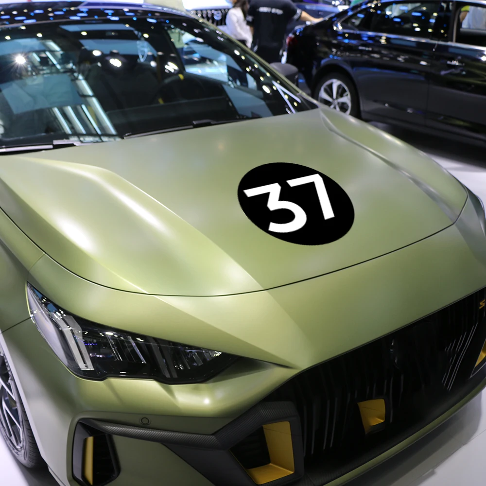 Car Custom DIY Number Sticker Vinyl Decor Decal Customized No. Decoration Auto Door Side Hood Tuning Accessories Wraps Cover