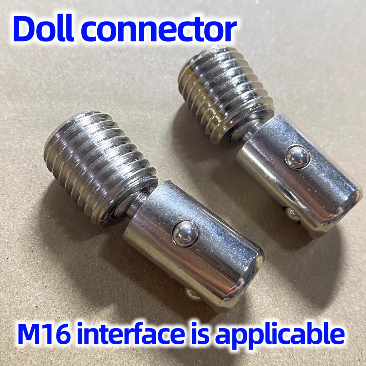 M16 Swivel Head Adapter for TPE Silicone Dolls, Snap-On Quick Rotation Screw, Multi-Angle Sculpting & Posing Too