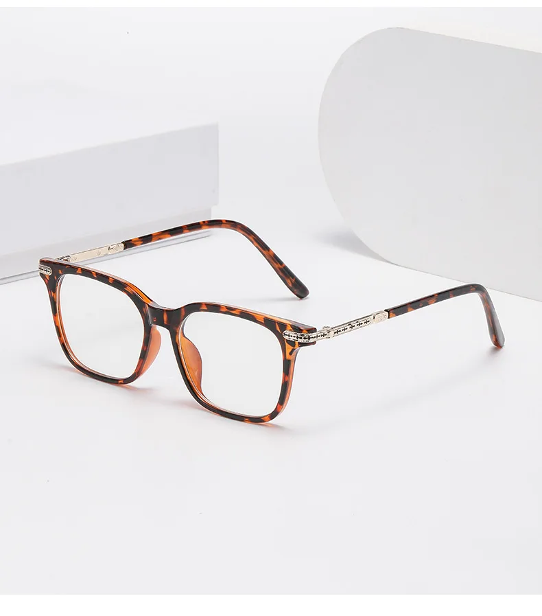 Photochrome Sonnenbrille mit schwarzem Rahmen, europäische und amerikanische Schildpattfarbe, Anti-Blaulicht-Myopie-Brille 6160 – Detail 16