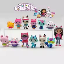 Gabby Dollhouse Figurines Cartoons Anime Merchandise Cakes Doll Boys & Girls Tabletop Car Decorations Birthday Party Gifts Hot