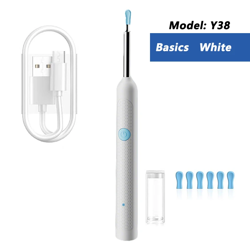 Slimme visuele oorreiniger HD Oorstokken Otoscoop USB C Opladen Endoscoop Wax Removal Tool Earpick MIni Camera Gezondheidszorgset