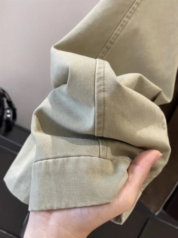 جاكيت نسائي جديد للخريف بتصميم راكب الدراجات النارية، بقصة ضيقة عند الخصر وياقة قائمة، بتصميم مرقع عصري من مزيج القطن، معطف عمل.