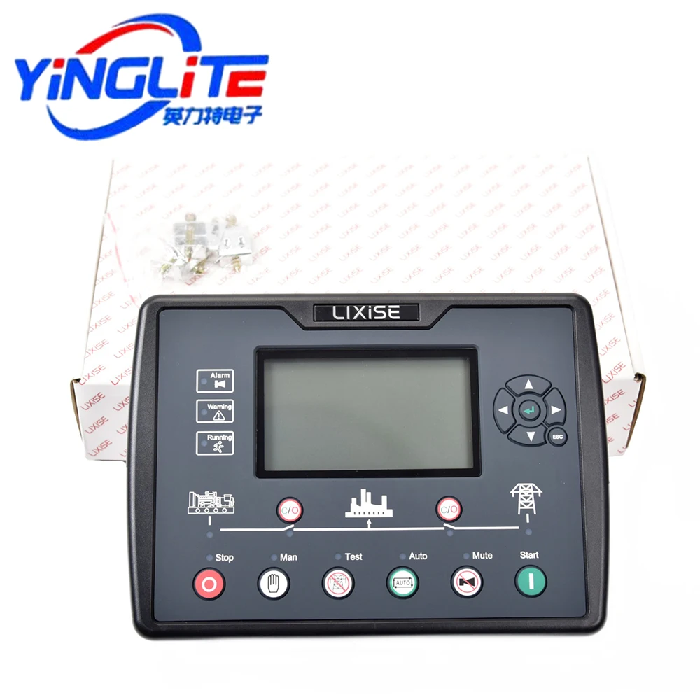 Imagem -03 - Amf Diesel Gerador Conjunto Controller Lcd Auto Start Controller Genconjunto Parts Painel Inteligente Eletrônico Lxc6110n Lxc6120n