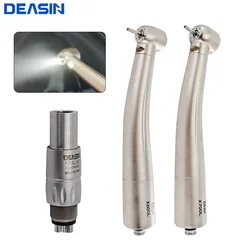 Dental Lab Equipment X600L X700L High Speed Ceramic Bearing Handpiece Air Turbine Standard Push Button Head With Optic Fiber