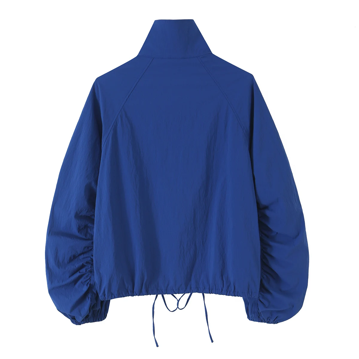 Women's Jacket 2026 Fall New Arrival European-Style Fashion Nylon Drawstring Decorative Loose Long Sleeve Elegant Sporty Casual