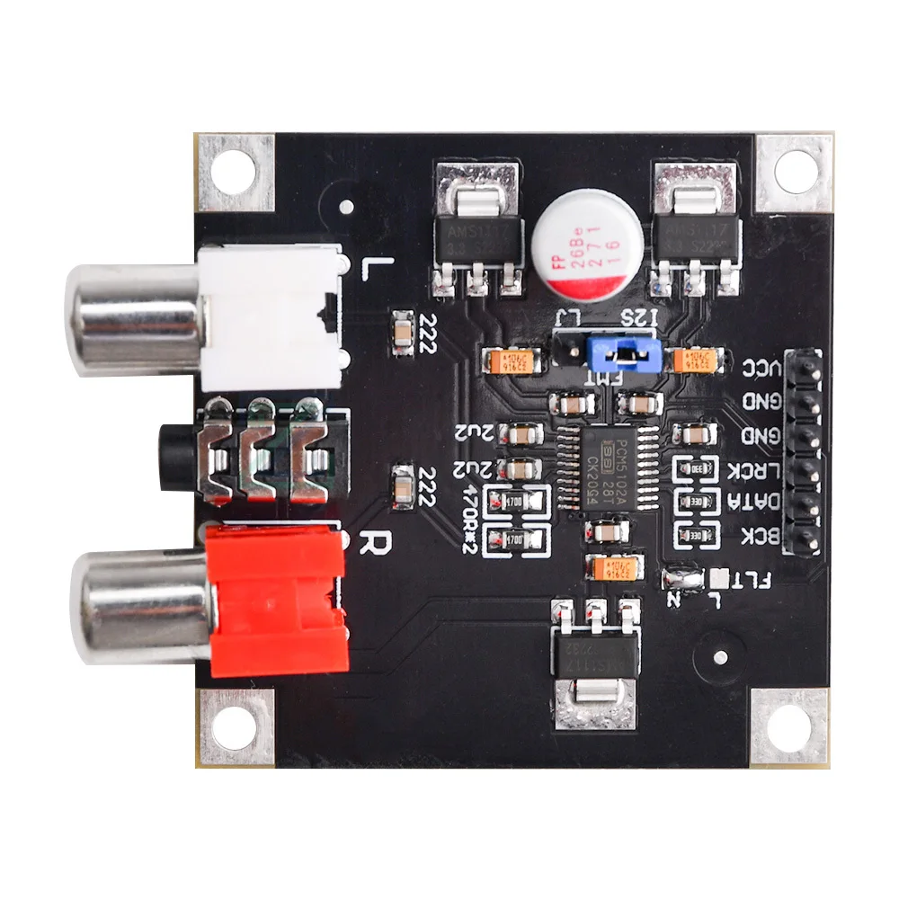 PCM5102 PCM5102A DAC Decoder Board I2S Input 32Bit 384K for Red Core Player Supports I2S format/left justified