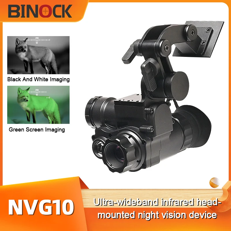 BINOCK NVG10 FHD digital infrared Head mounted outdoor Helmet type Single tube monocular   night vision goggles campling hunting