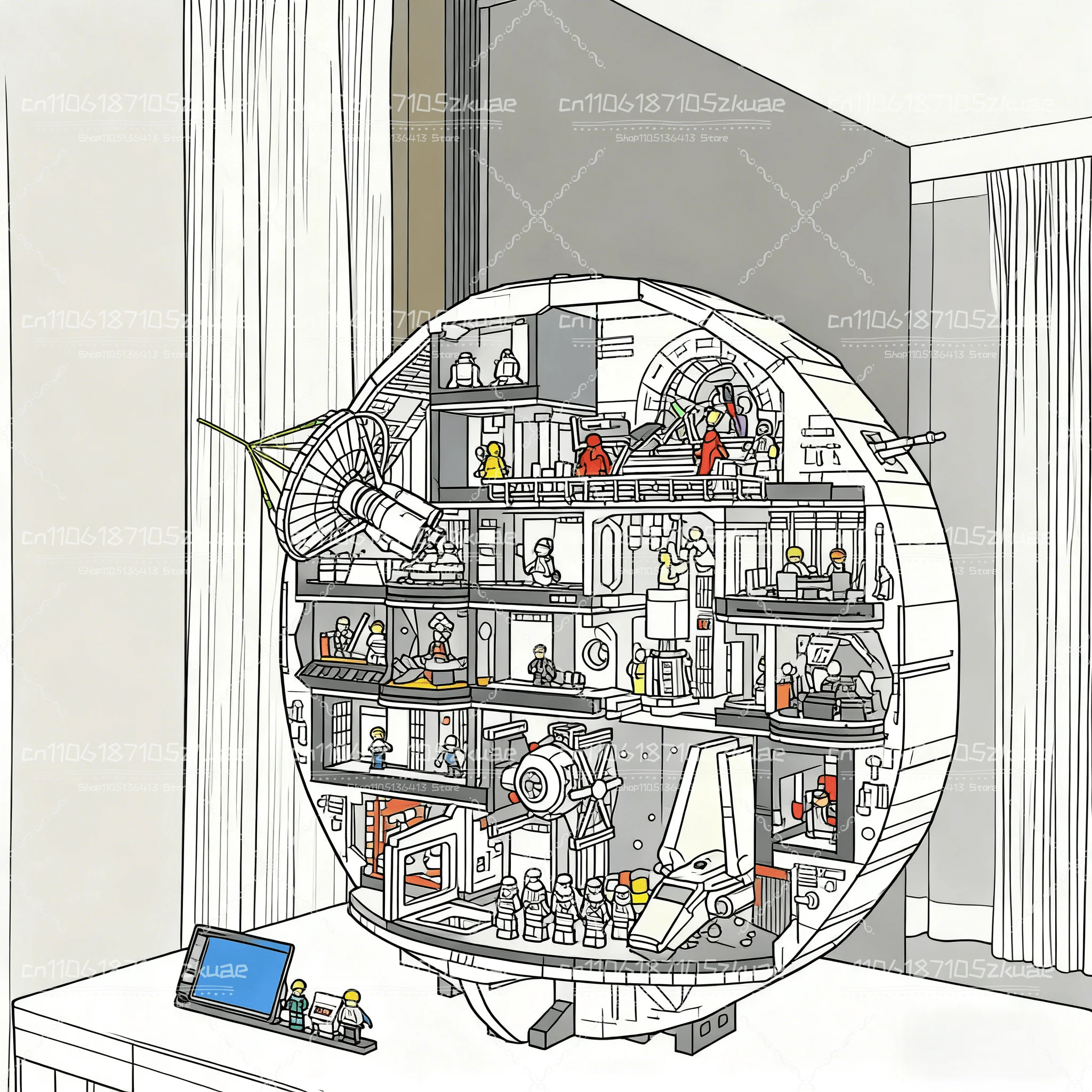 

9023 шт. новые moc Biggest Star строительные блоки модель игрушки для детей и взрослых подарок на день рождения и Рождество