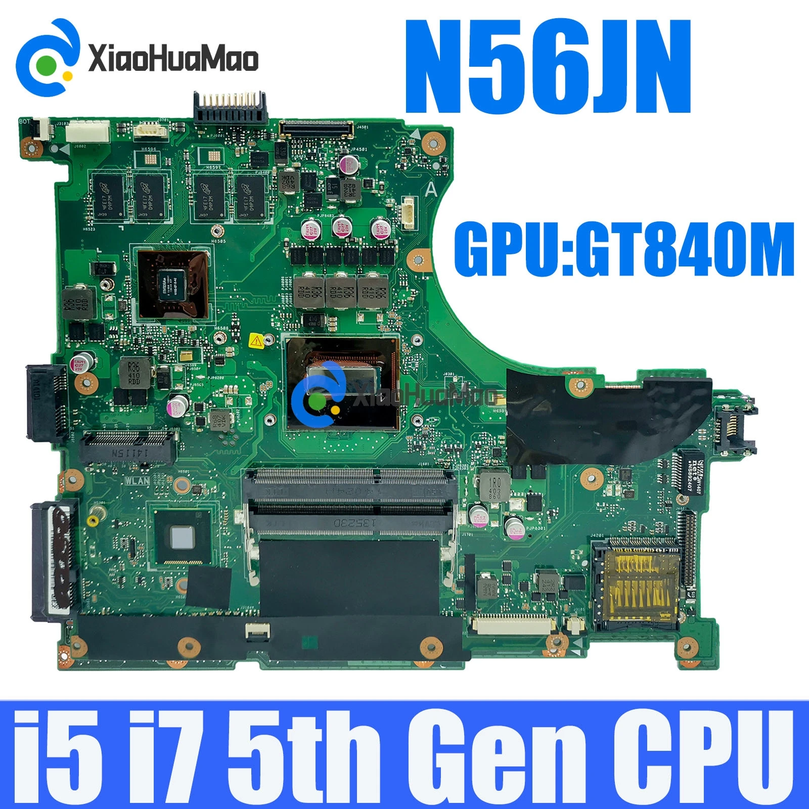 

N56JN i5-4200H i7-4700HQ CPU GT840M-V2G GPU Материнская плата ASUS N56J N56JR N56JK N56JN G56J G56JR Материнская плата ноутбука протестирована в порядке