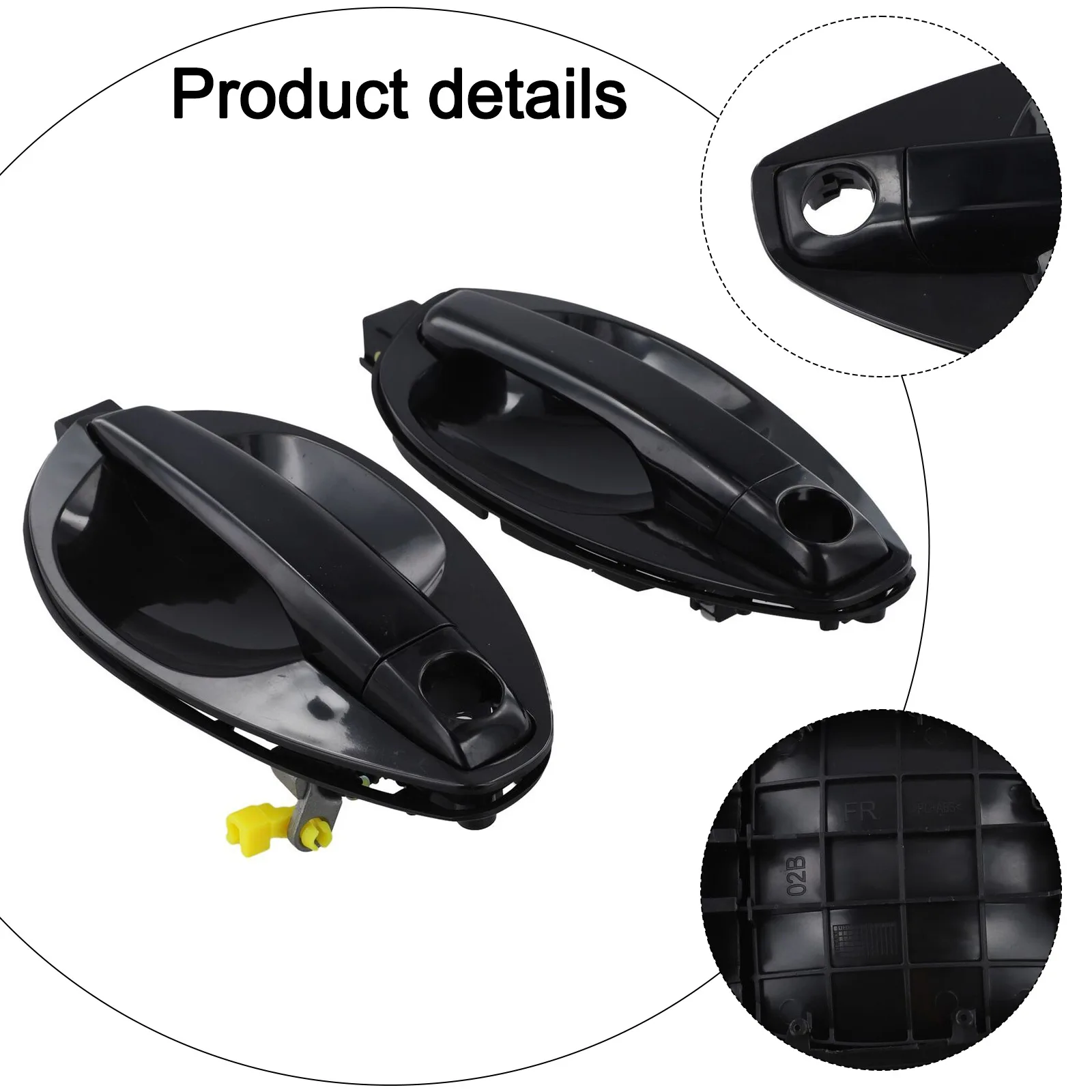 Black Car Door Handles Replacement Car Door Handles Car Door Kit OE Door Handles Enhanced Functionality Crafted For Everyday Use