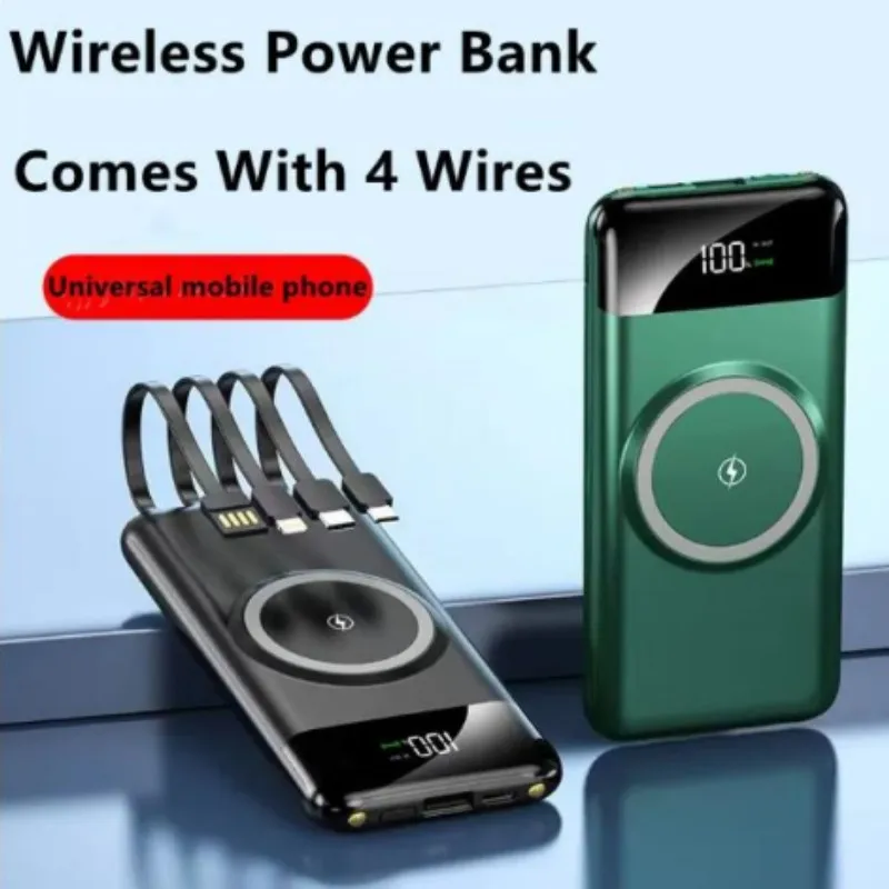 

mijia 4in1 30Ah magnetisches qi kabelloses ladegerät power bank 22.5Wmini power bank für iphone samsung huawei schnell aufladen