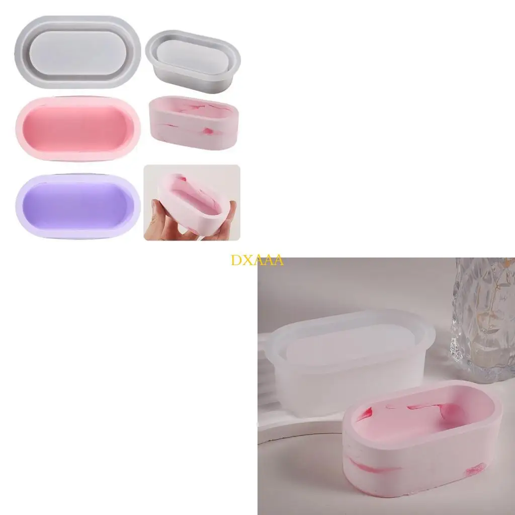 DXAA Storage Holder Vase Resin Mold for Concrete Cement Holder Resin Mold DIY Craft