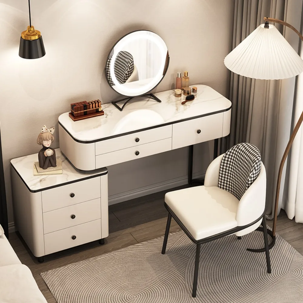 

Luxury Mirror Dressing Table Bedroom Corner Organizer Modern Dressing Table Women Beauty Toaletka Dla Dziewczynek Home Decor