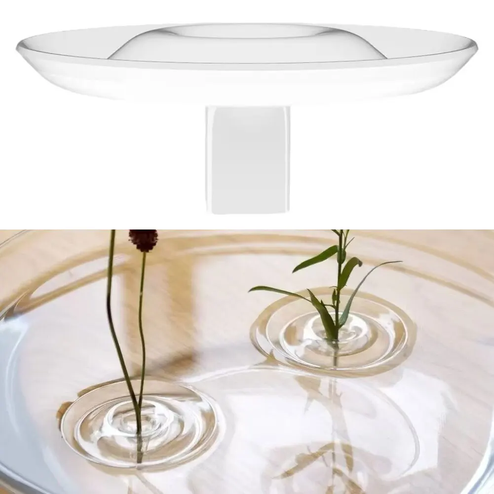 حامل زهور عائم من الأكريليك الشفاف، حامل ترتيب زهور إبداعي لمزهرية الوعاء وأشكال تزيين حوض السمك #4