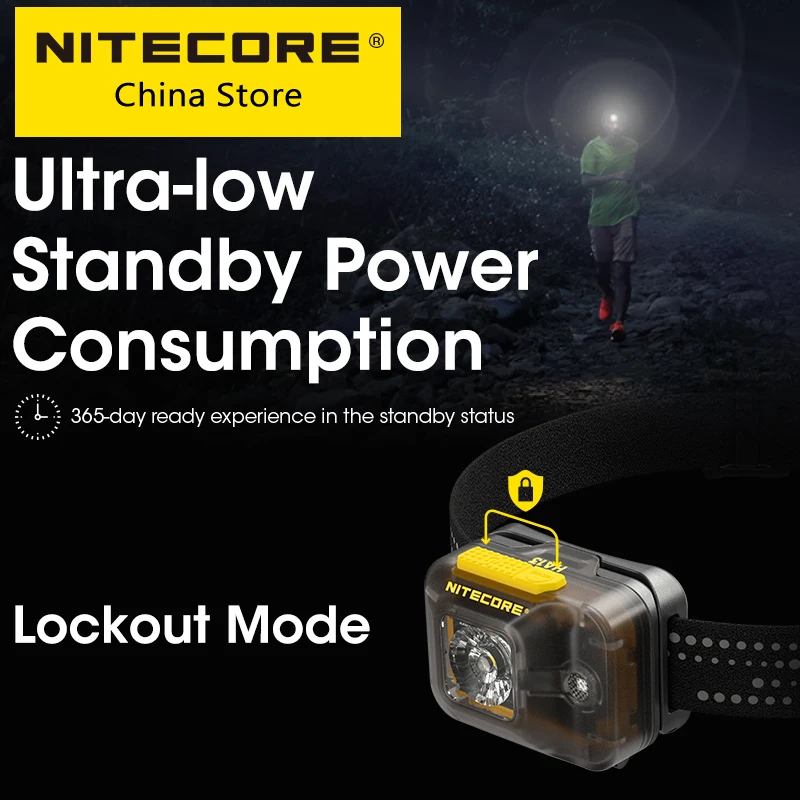 Original NITECORE HA13 350LM LED Headlamp AAA Battery Dual Power Source Camping Work Light Night Trail Running Fishing Headlight