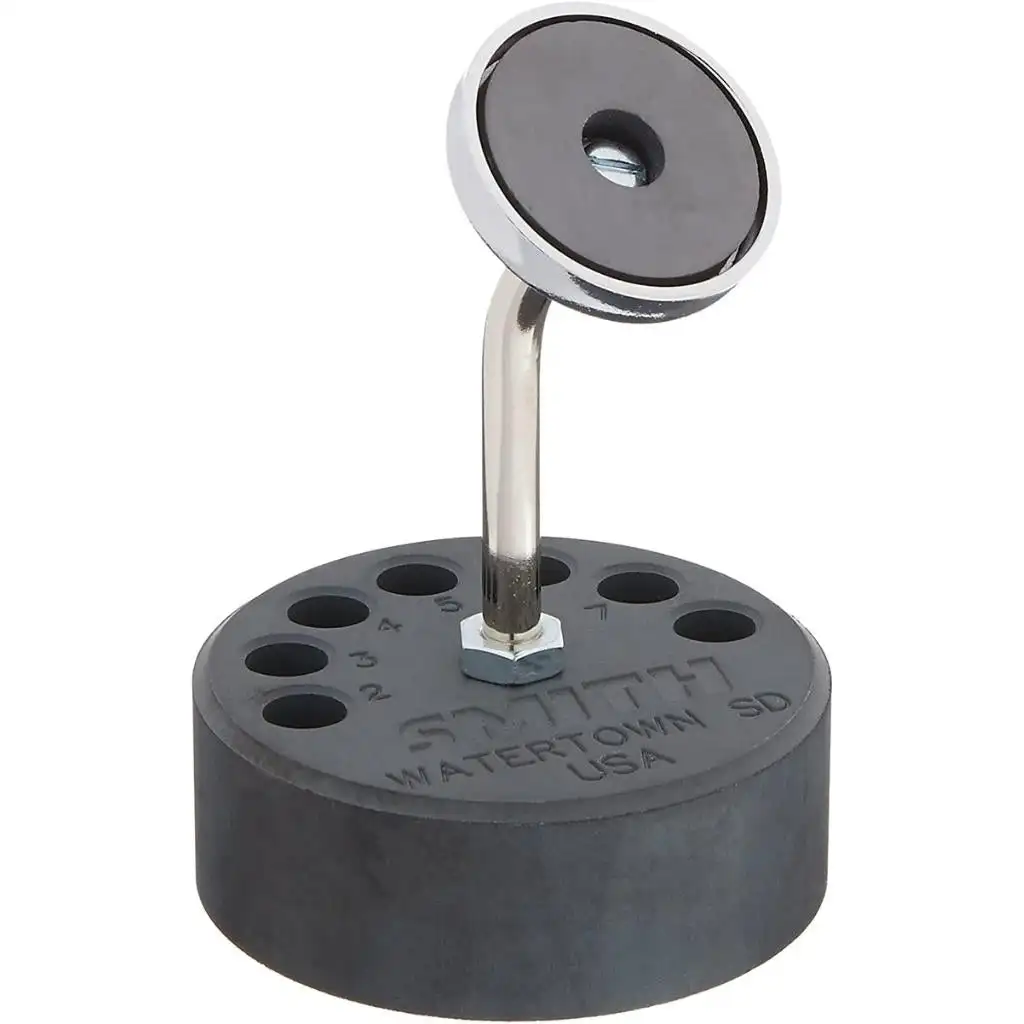 Miller Smith Magnetic Torch Stand & Tip Organizer Weighted Base Jewelry Torch Holder for Little Torch with 7 Numbered Tip Holes