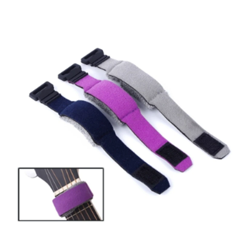 Guitar Fret Strings Mute Dampeners Muter Wraps Acoustic Classic Guitars Bass Ukulele Instruments Accessories Purple