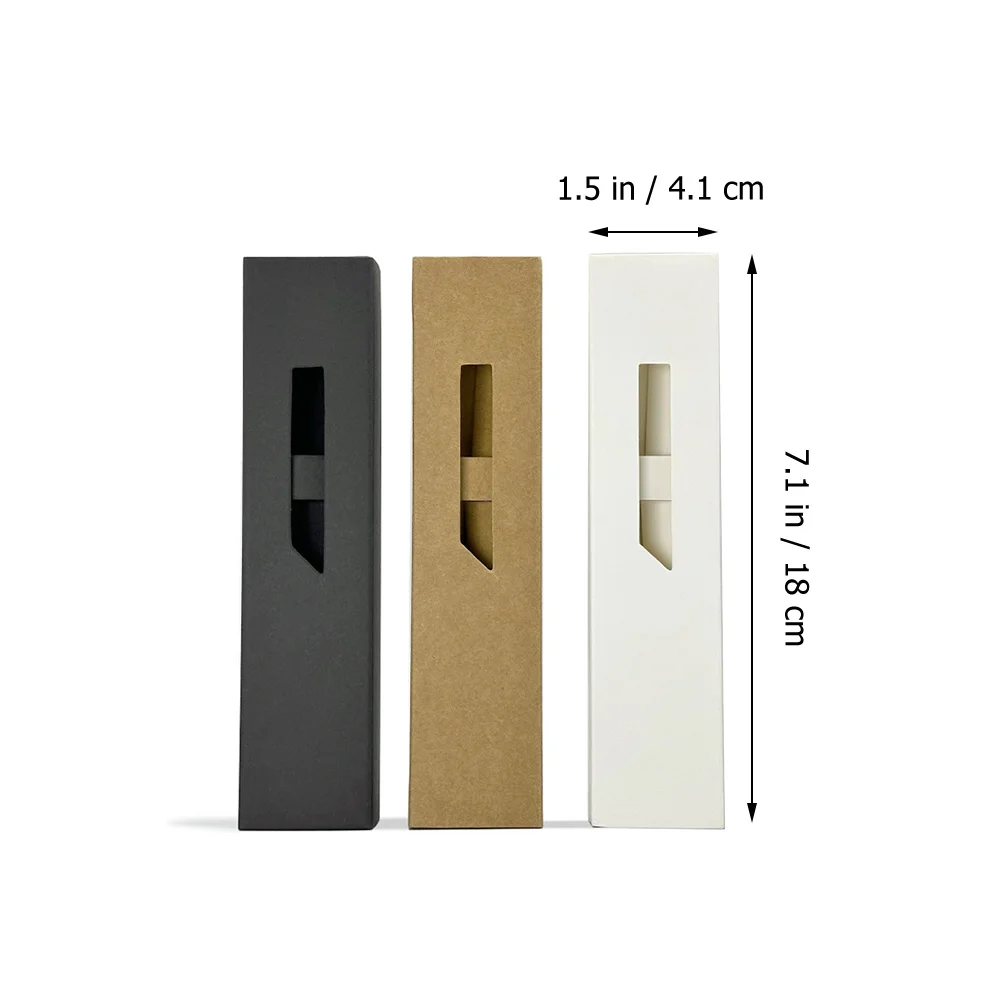 

6 Pcs Pen Case Set Holder for Journal Fountain Visible Single Paper Pouch Sleeve