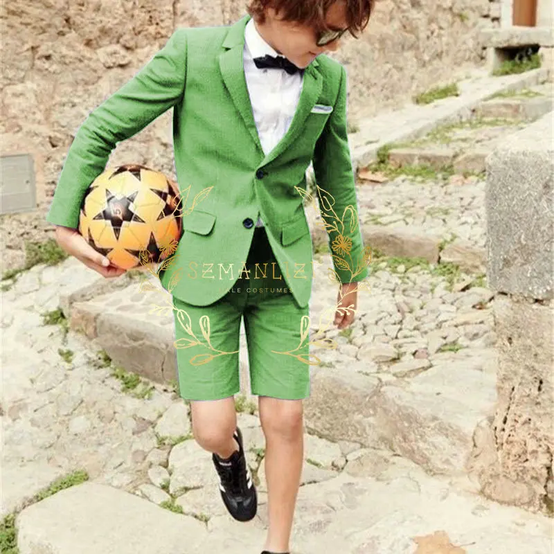 

Children Birthday Photograph Suit Flower Boys Piano Party Dress Handsome Gentleman Kids Ceremony Performance Costume Boys Suit