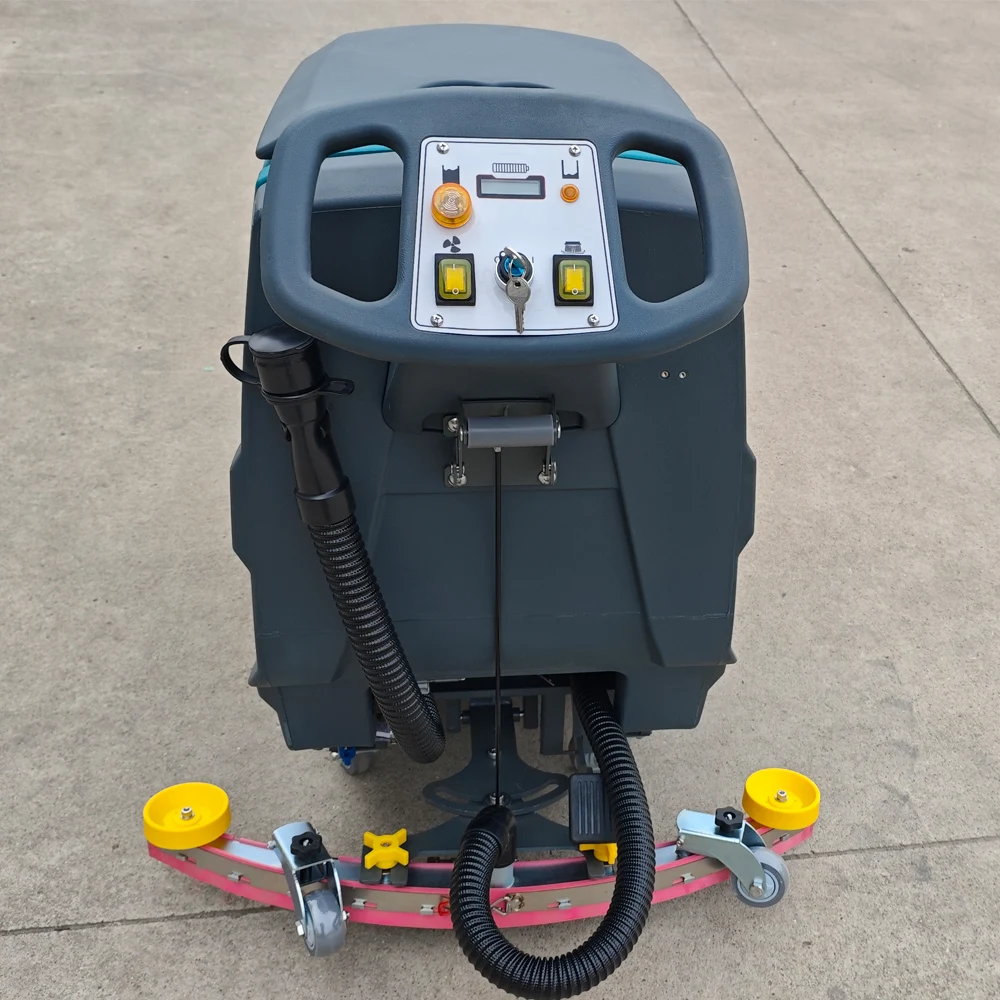 Flexible Electric Floor Scrubber Industrial Walk Behind Floor Cleaning Washer Machine for Hospital Supermarket Warehouse Factory