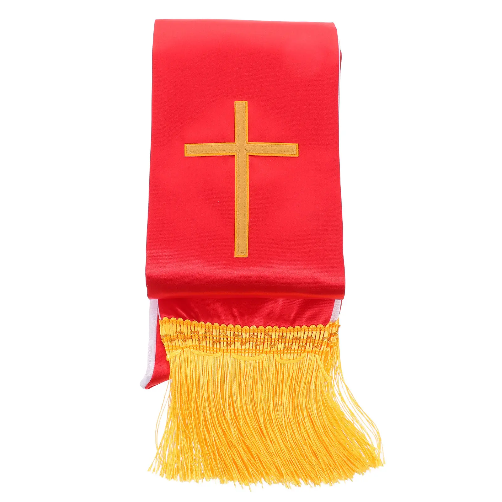 

Embroidery Reversible Clergy Stole Tassel Pastor Shawl Wedding Officiant Church Catholic Priest Stoles