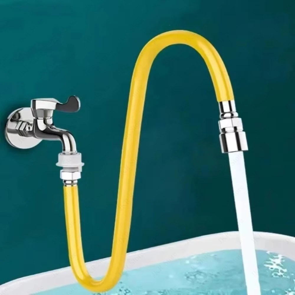 Adjustable Stainless Steel Faucet Extender 2 Mode Flexible Tap Extension Pipe Splash Proof Water Saver for Sink Bathroom view 4
