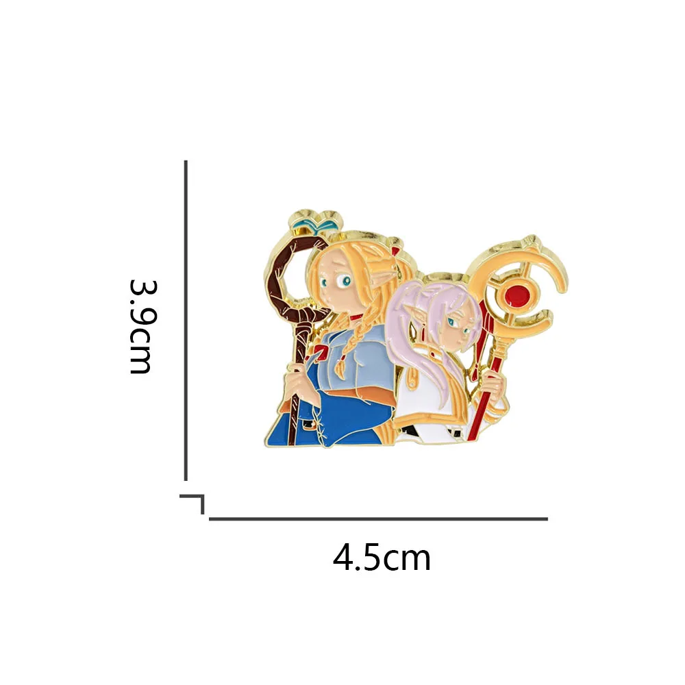 أنيمي فريرين ما وراء نهاية الرحلة مارسيل تأثيري حلي شارة دبوس اكسسوارات ظهره قلادة دعامة معدنية بروش هدية #5